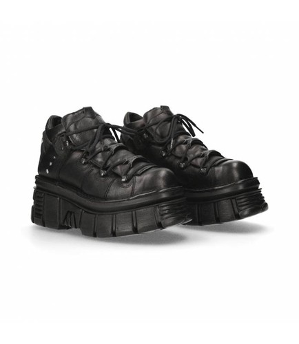 Bottines new rock noir avec - bottines, en