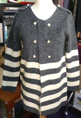 Veste longue maille