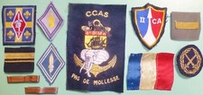 Lot INSIGNES MILITAIRE Grade