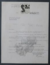 Facture PUTEAUX 1934 POMPE SIHI entête illustrée 52