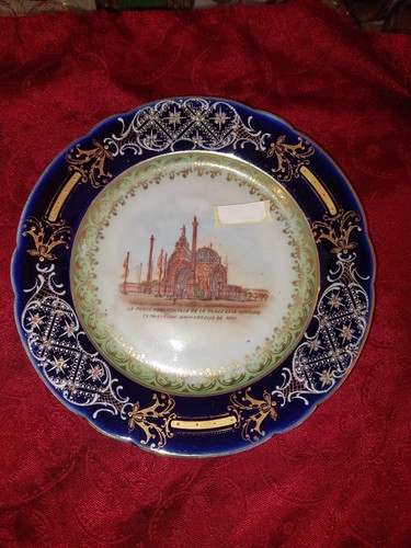 Rare assiette porcelaine - assiette, en