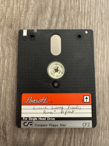 Une disquette amsoft amstrad - disquette,