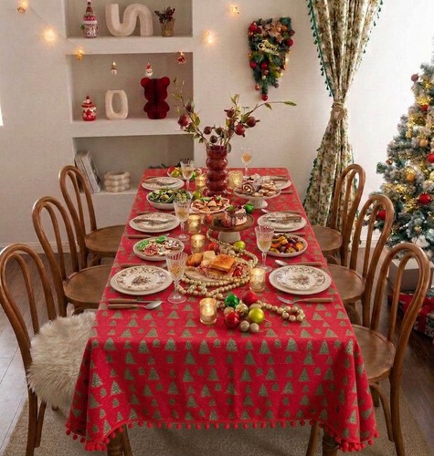 Nappe noël coton et - nappe,