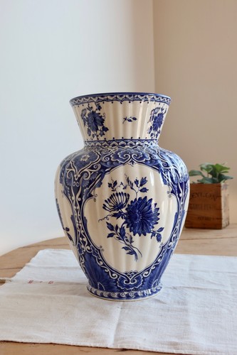 Grand vase vintage faïence - ,