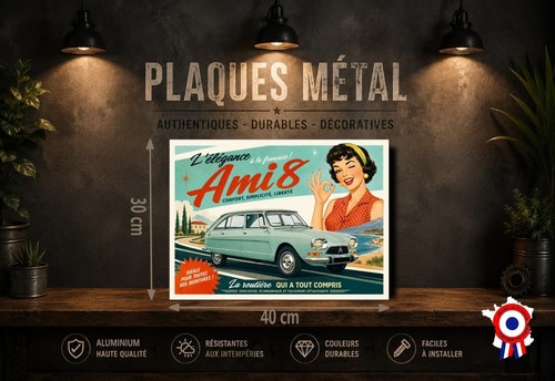 Plaque métal vintage - , citroën