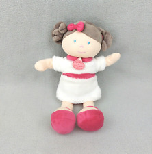 Poupée Doudou et Compagnie robe blanche chaussures roses 30 cm les demoiselles