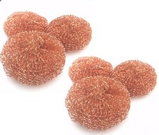 6 X Cuivre Revêtu à Récurer