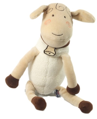 Doudou mouton blanc beige - mouton,