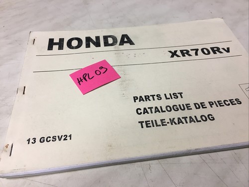 Honda xr70r parts list liste - xr70r,