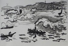 Paul SIGNAC : Rotterdam, GRAVURE, 1950 + certificat