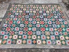 Dessus de lit Soie Patchwork