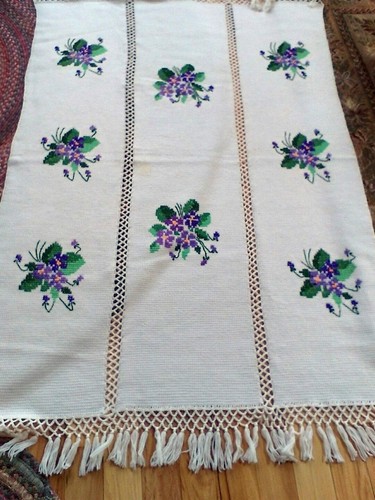 Vintage table runner 44x68 - runner,