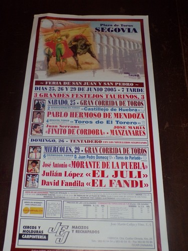 Affiche " Plaza de toros