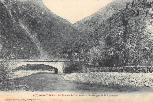 Cpa bourg oisans - 38, pont