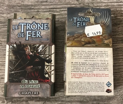 Neuf cartes trone - cartes, le
