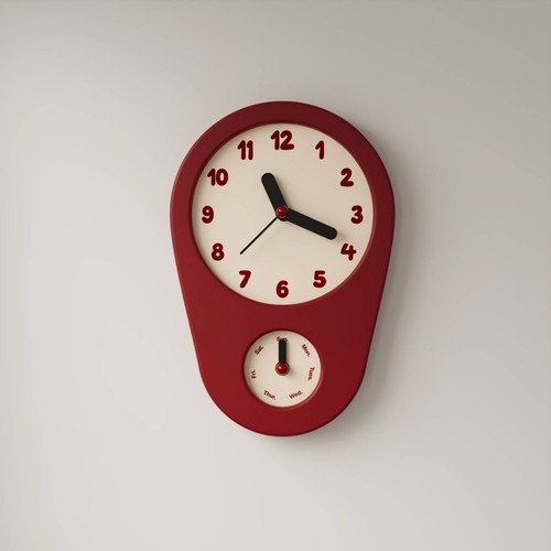 Horloge murale calendrier - horloge,