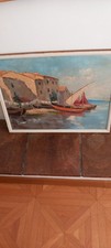 Tableau XXeme Port De Martigues Du Peintre Aldo Giordani 1912 1980