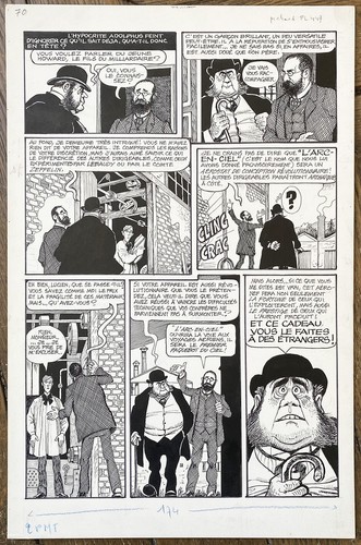 Planche originale dessin - bd, de