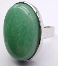 Bague Aventurine en pierre Naturelle, Réglable pour toutes les tailles de doigt