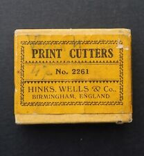 Boite plume HINKS WELLS 2261 Print cutters pen nibs box pennini écriture