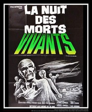 NIGHT OF THE LIVING DEAD Romero French Grande Vintage Movie Poster Original 1968