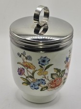 Cuit Œuf En Porcelaine Anglaise, Aynsley, Décor Fleurs