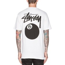 T-Shirt Stussy 8 Ball - Blanc
