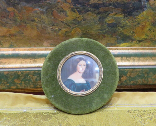 Ancien tableau miniature - ancien,