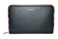 Porte-Monnaie Zippé Paul Smith Femme Taille Moyenne Avec Bordure Tourbillon Neuf