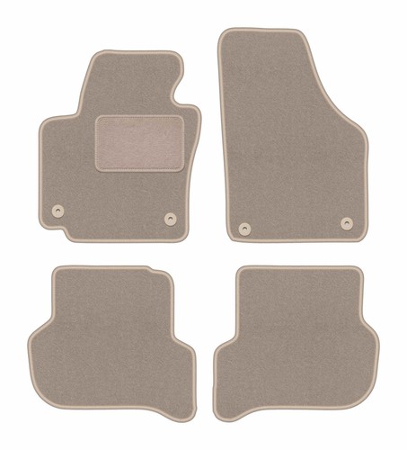 Tapis sol velours beige - tapis,
