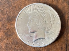 Pièce de monnaie coin money USA ETATS-UNIS 1 $ 1922 ARGENT SILVER état voir scan