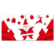 Tulup Image sur Verre trempé 100x50cm Impression Tableau - Noël Saint-Père