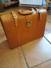 Sac Medecin vintage en cuir camel Spirit of St. Louis