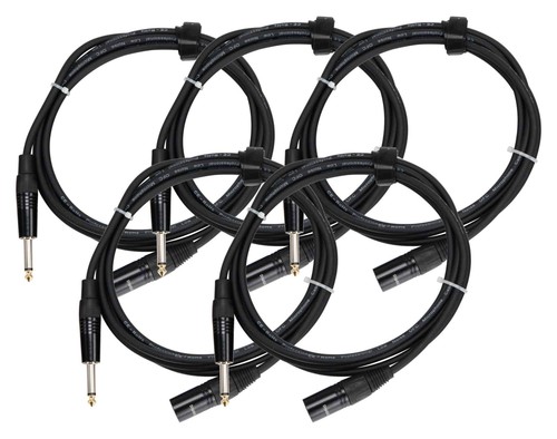 Câble xlr pin mâle - 5x,
