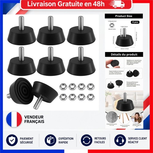 Lot pieds de nivellement - 8,