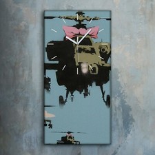 Horloge murale sur - , toile