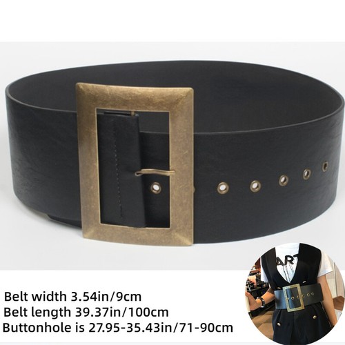 Ceinture large cuir pour - en,
