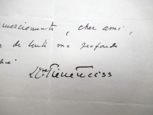 Pierre weiss autographe - autographe, signé