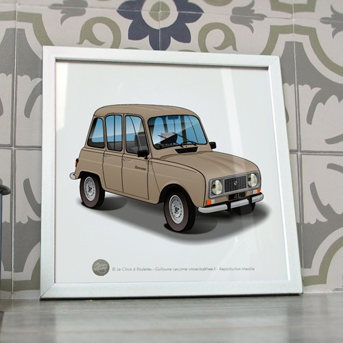 Poster savane beige sable - savane,
