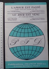 partition L'amour est passé - Le jour est venu - orchestre