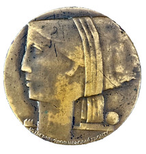 médaille art déco- Tchécoslovaque  50e anniversaire 1918/1968 signée  Mlynar