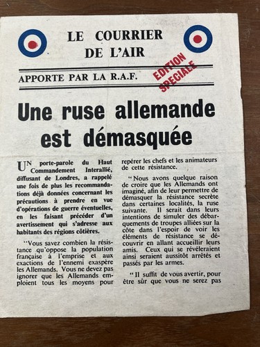 Rare tract résistance - résistance, 1944