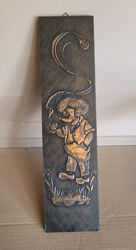Tableau ancien sur cuivre - tableau,