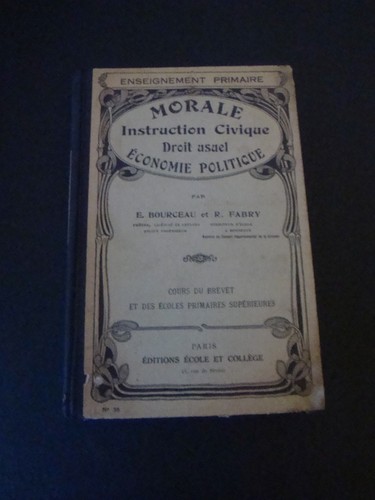 Morale instruction civique - instruction,