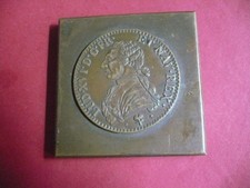 ANCIENNE MEDAILLE - PRESSE PAPIER  Bronze massif  LOUIS XVI