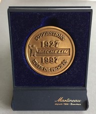 RARE BELLE MEDAILLE MICHELIN SUGGESTIONS IDEES DE PROGRES 1927 1997 