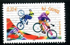 STAMP / TIMBRE FRANCE NEUF N° 3696 ** SPORT DE GLISSE / BICROSS