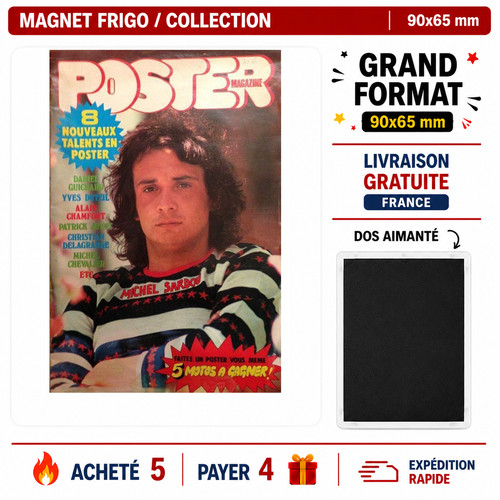 Magnet michel sardou 90x65 - michel,