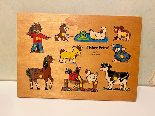 Puzzle bois fisher price - en,