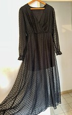 Robe Longue Noir Transparente